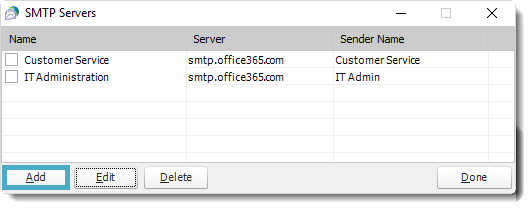 SSRS. SMTP Servers in SQL-RD.