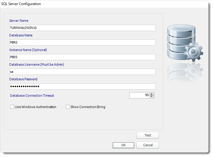 Power BI and SSRS. Login Information of database in PBRS