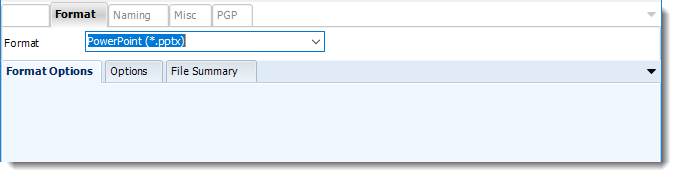 Power BI and SSRS. Power Point format section in Destination Wizard in PBRS.