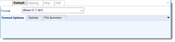 Power BI and SSRS. dBase format section in Destination Wizard in PBRS.