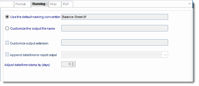 Power BI and SSRS. TIFF output format section in Destination Wizard in PBRS.