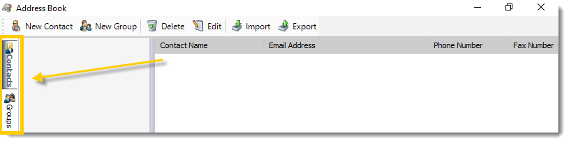 Power BI and SSRS. Menu tab in Address Book in PBRS.