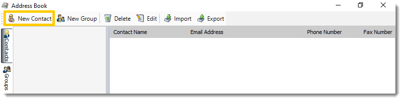 Power BI and SSRS. Adding a new contact in Address Book in PBRS.