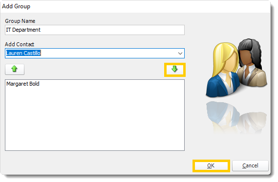 Power BI and SSRS. Adding a new group in Address Book in PBRS.