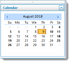 SSRS. SQL-RD Outlook calendar in SQL-RD.