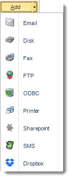 SSRS. Adding a destination in SQL-RD