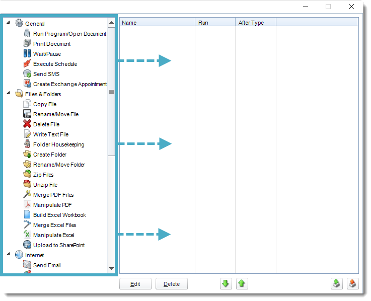 SSRS. Default Tasks in Options section in SQL-RD