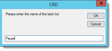 Crystal Report: Task list pop up in CRD.