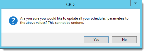 Crystal Reports: Update all your schedules parameters pop-up in CRD.