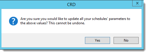 Crystal Reports: Update all your schedules parameters pop-up in CRD.