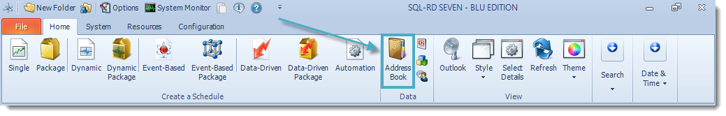SSRS. SQL-RD Home Menu.
