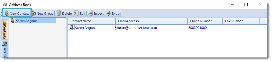 SSRS. Address Book in SQL-RD.