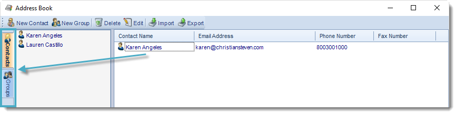 SSRS. Address Book in SQL-RD.