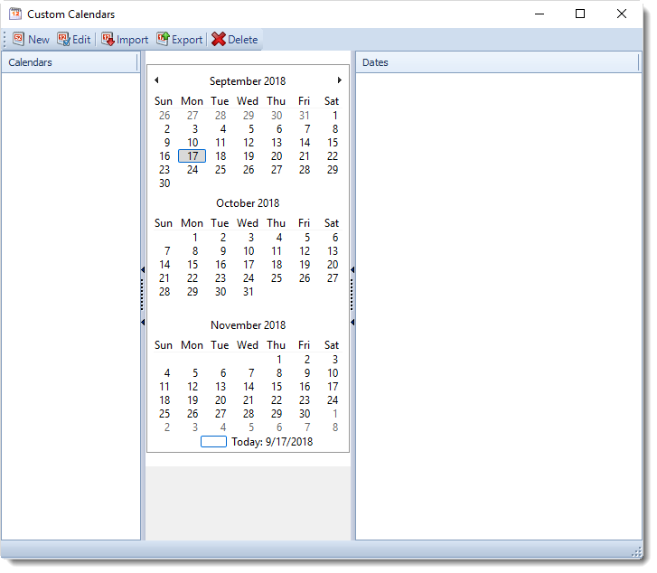 SSRS. Custom Calendars in SQL-RD.