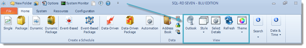 SSRS. SQL-RD Home Menu.