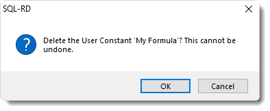 SSRS. Deleting a User Constants pop up in SQL-RD