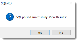SSRS. SQL-RD: Parsed results pop up