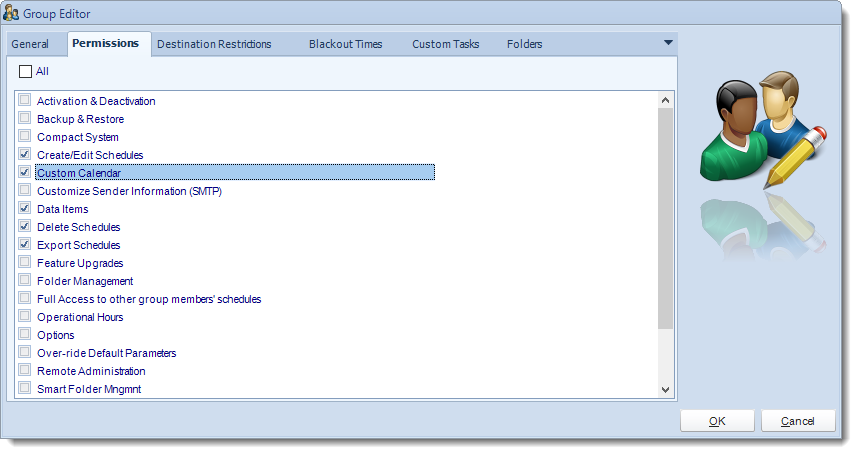 Crystal Reports: Group editor in User Manager in CRD.