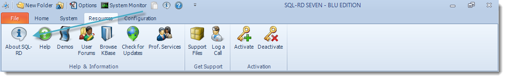 SSRS. SQL-RD Resources Menu.