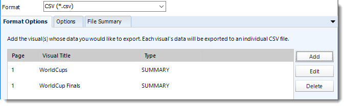 Power BI and SSRS. CSV Output Format section in Destination Wizard in PBRS.