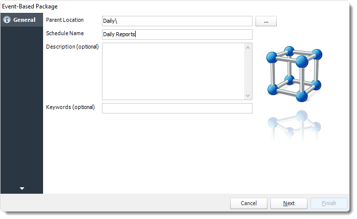 Power BI and SSRS. General Wizard of Event Based Packages in PBRS.