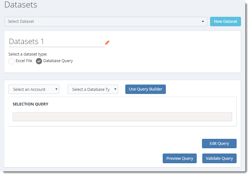 KPI's and Dashboards: Setting up Datasets in IntelliFront BI.