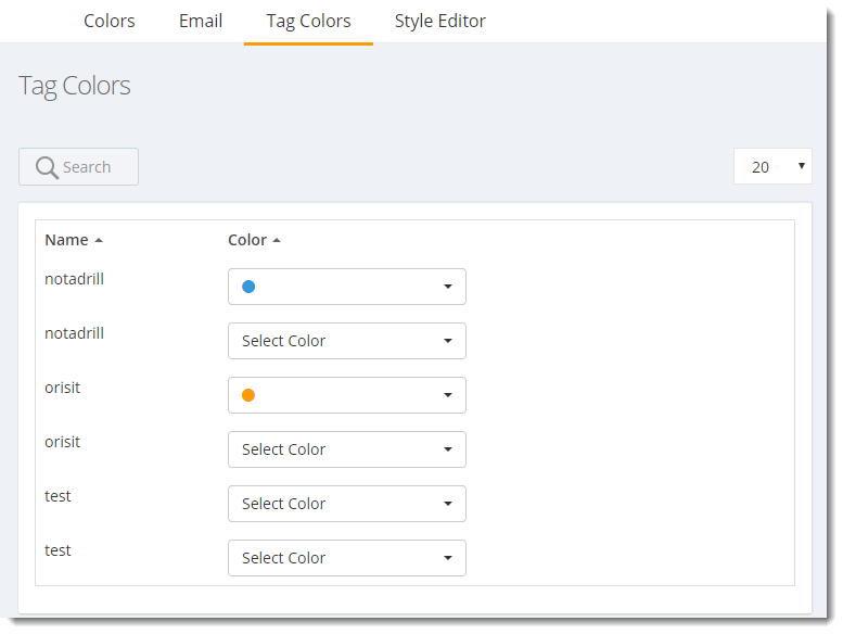 KPI's and Dashboards: Settings in IntelliFront BI.