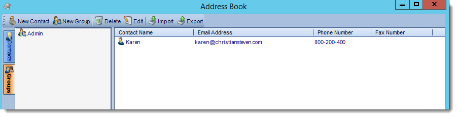 Crystal Reports: Address Book in CRD.
