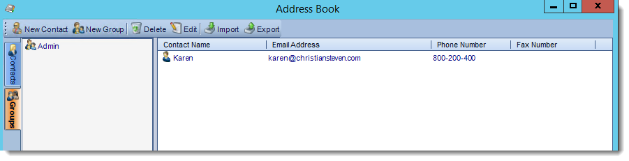 Crystal Reports: Address Book in CRD.