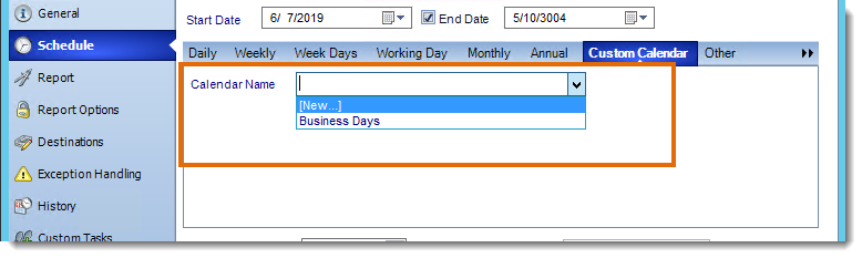 Crystal Reports: Applying Custom Calendars in CRD.