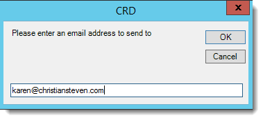 Crystal Reports: SMTP Servers configuration in CRD.