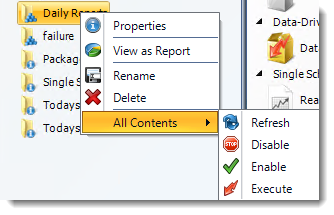 Crystal Reports: Smart Folders Context Menu in CRD.