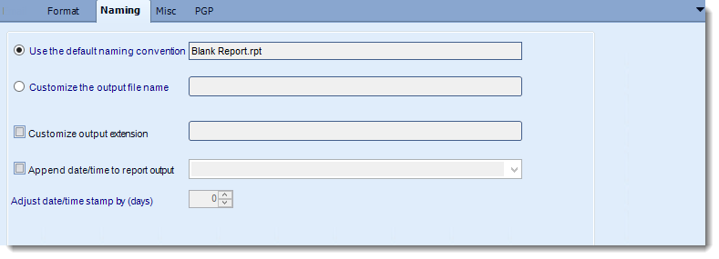 Crystal Reports: Crystal Reports output format options in CRD.