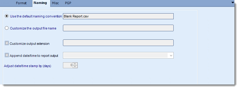 Crystal Reports: CSV output format options in CRD.