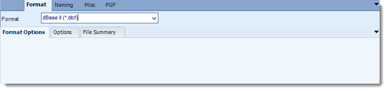 Crystal Reports: dBase output formats options in CRD.