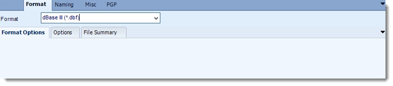 Crystal Reports: dBase output formats options in CRD.