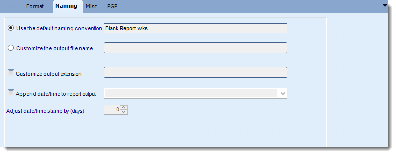 Crystal Reports: Lotus 1-2-3 output formats options in CRD.