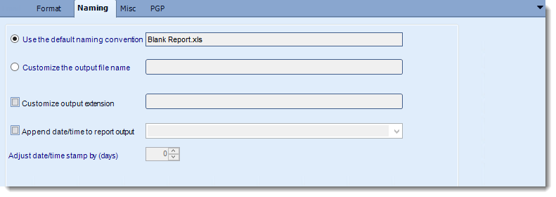 Crystal Reports: MS Excel output format options in CRD.