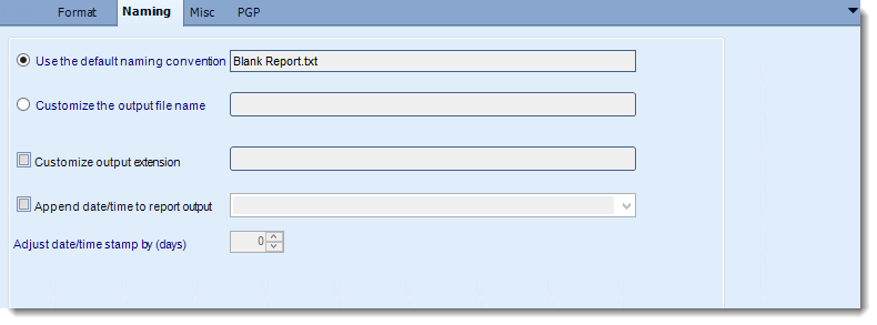Crystal Reports: Tab Separated output format options in CRD.