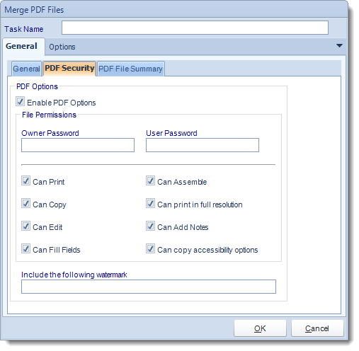 Crystal Reports: Merge PDF Files task in CRD.