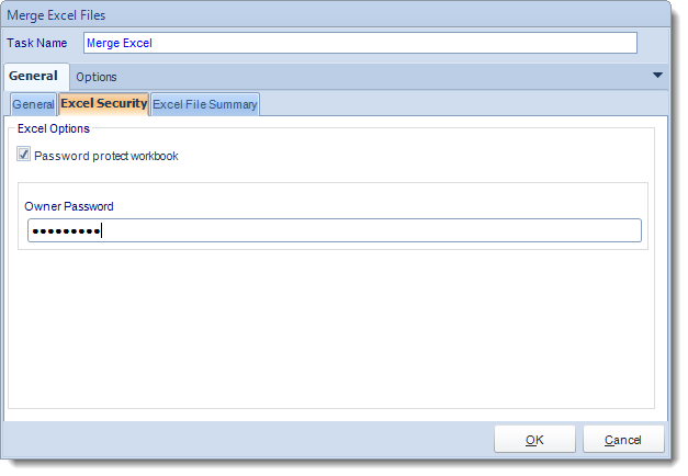 Crystal Reports: Merge Excel Files task in CRD.