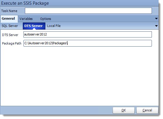 Crystal Reports: Execute an SSIS Package tasks in CRD.
