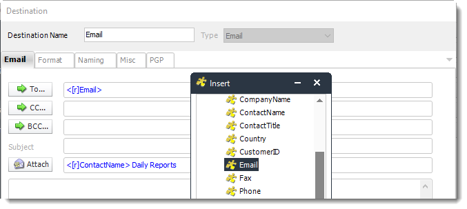 Power BI and SSRS. Destination Wizard in Data Driven Package in PBRS.