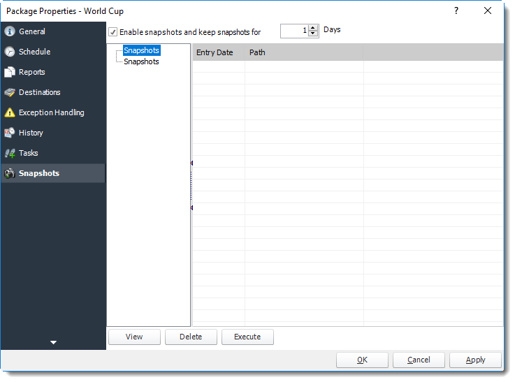 Power BI and SSRS. Snapshots Wizard of Package Schedule Report Properties for Power BI in PBRS.