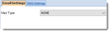 Crystal Reports: Email Settings section in Option CRD.