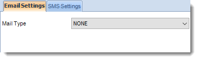 Crystal Reports: Email Settings section in Option CRD.