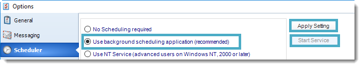 SSRS. Scheduler in Options section in SQL-RD