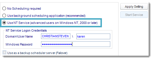 SSRS. Scheduler in Options section in SQL-RD