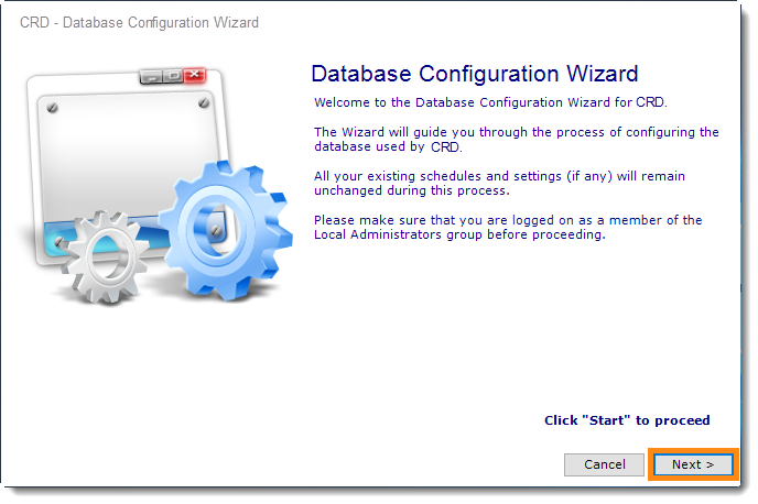 Crystal Reports: CRD Database Configuration Wizard