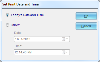 Crystal Reports: Set Print Date and Time in General in Options in CRD.